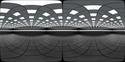 Futuristic Grid Hall HDRI