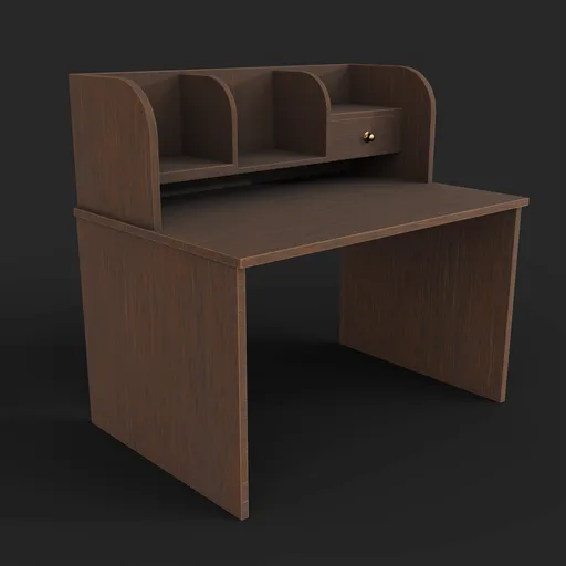 Dark wooden desk