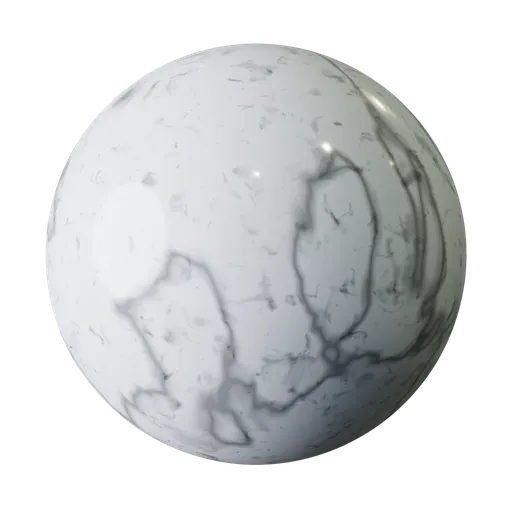 Realistic Procedural Countertop Marble PBR texture for 3D rendering in Blender, ideal for kitchen and bathroom visualizations.