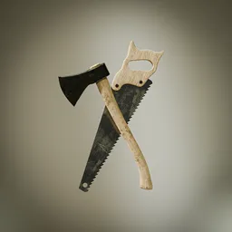 Axe and saw