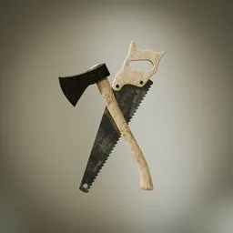 Axe and saw