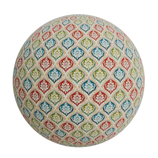 Turkish style medallion wallpaper