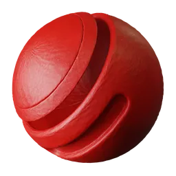 Red Textured Plastic