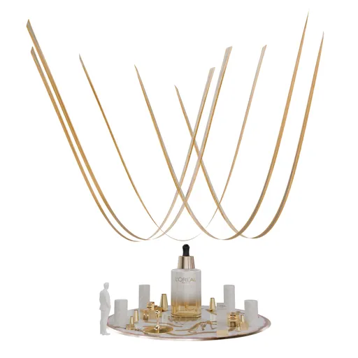 Cosmetics visual merchandising display