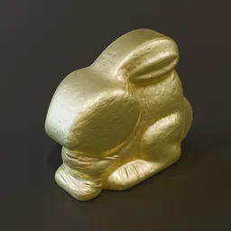 Easter Chocolate Bunny Sitting Wrapped