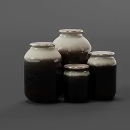Set of old jars