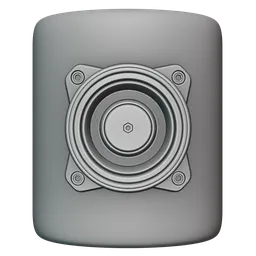 "High-detail 3D sculpting brush imprint for Blender, ideal for mechanical model surface detailing"