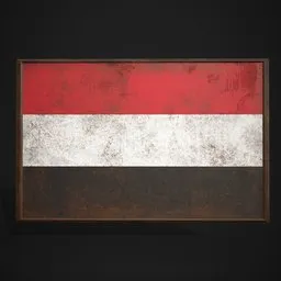 Yemen Flag Picture Frame
