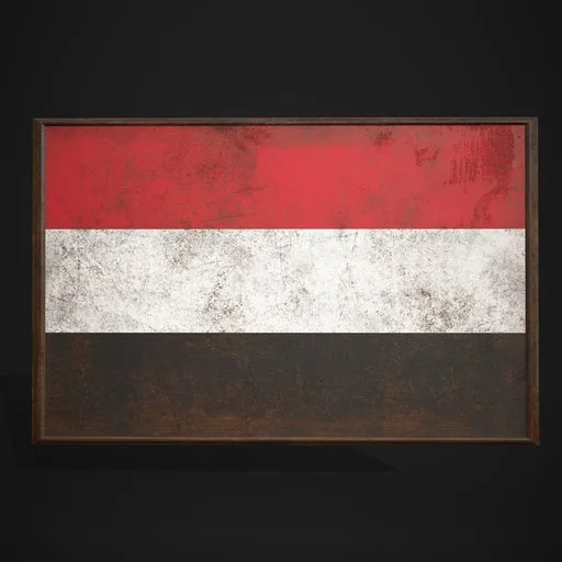Yemen Flag Picture Frame