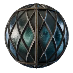 Colored Glass Old Window