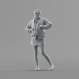 Lowpoly Female Standing
