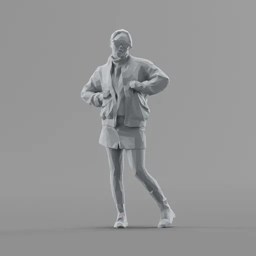 Lowpoly Female Standing