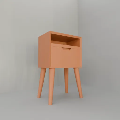 Nordic Side Wood Cabinet
