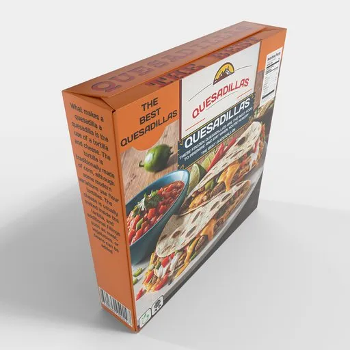 Frozen Quesadillas Box Packaging