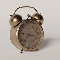 "Clock" - A stunning 3D model in Blender 3D with two bell-adorned brass and copper components resembling an alarm clock, inspired by Nathaniel Pousette-Dart. Rendered in Pixar's octane render, this visually appealing design showcases roman numerals and was exhibited in the British Museum. Ideal for those seeking the best on CGSociety, this captivating 3D visualization captures the essence of a classic timepiece.