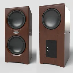 H-Fi Subwoofer Brown Wood