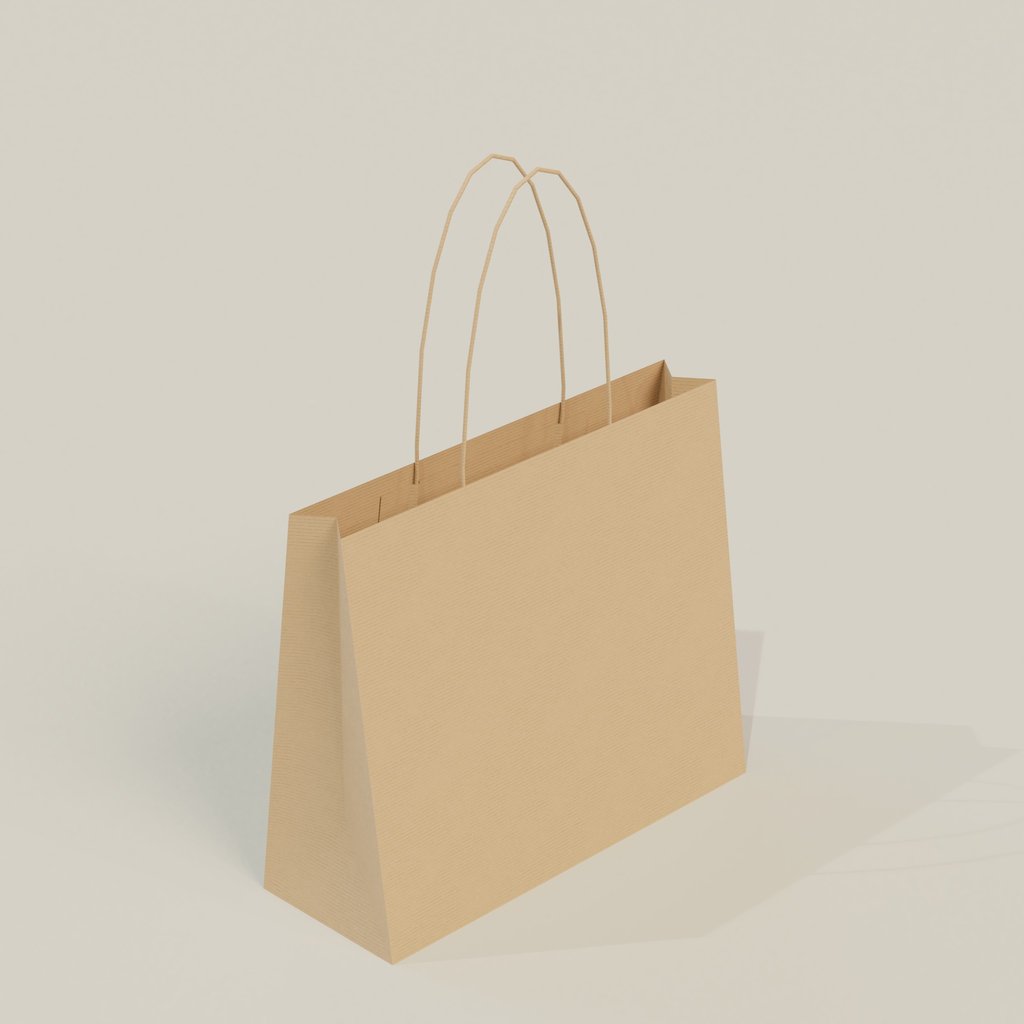 CardBoard Bag FREE Bags & Suitcases models BlenderKit