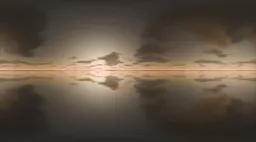 Golden Dusk Reflective Sky HDRI