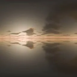 Golden Dusk Reflective Sky HDRI