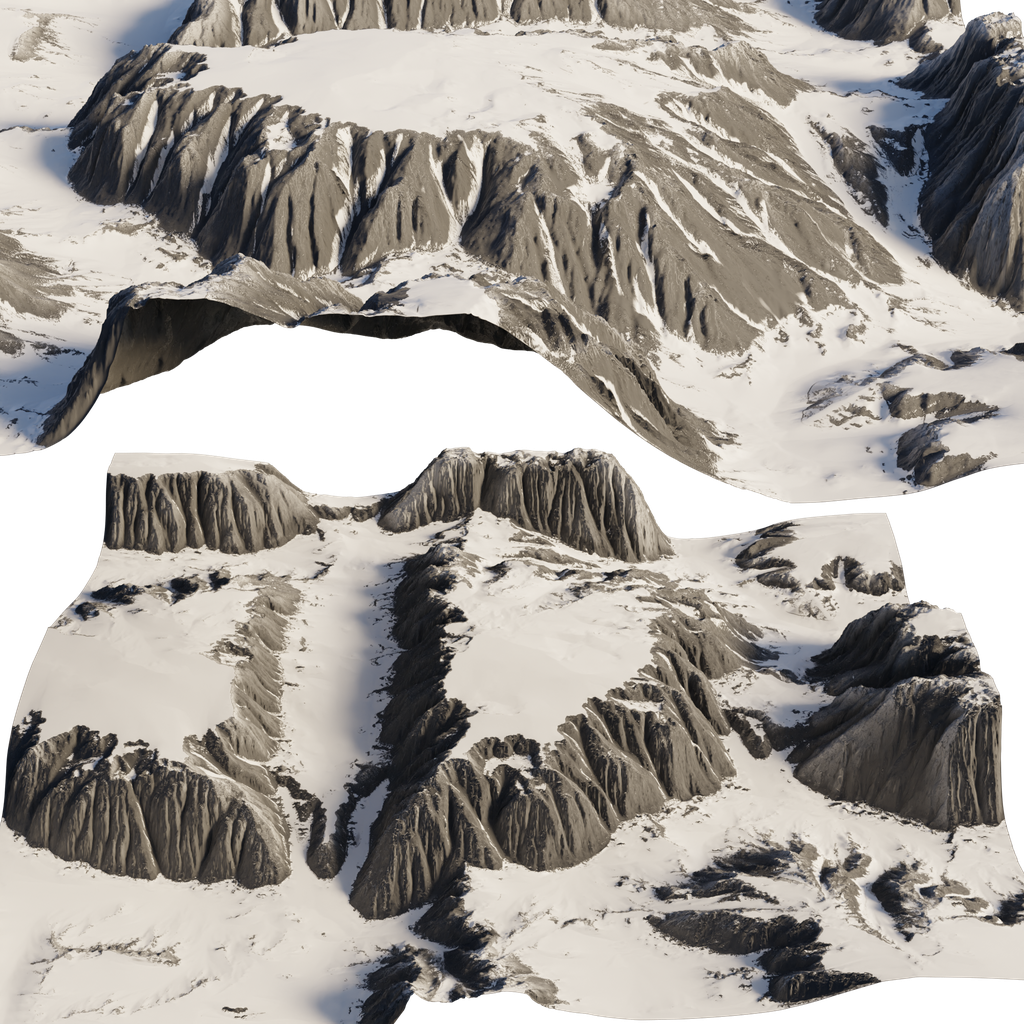 Terrain Snowy | FREE Terrains Models | BlenderKit