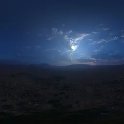 Lunar Silence: Desert Twilight HDRI