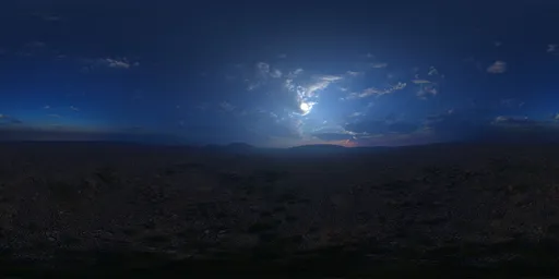 Lunar Silence: Desert Twilight HDRI