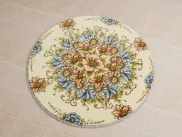 Intricate Persian floral rug 3D model, optimized for Blender, perfect for interior scenes.