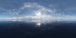 Dramatic Cloudscape above Water