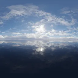 Dramatic Cloudscape above Water