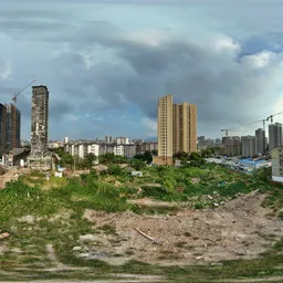 Highsky building grass