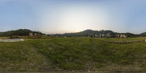 Grassland at sunset