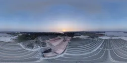 Brick Factory Sunrise Panorama