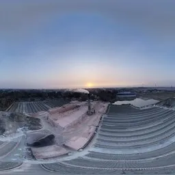 Brick Factory Sunrise Panorama