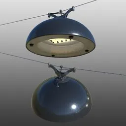 Vienna Hanging Street Lamp - Flat Dome