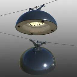 Vienna Hanging Street Lamp - Flat Dome