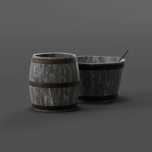Quenching barrel and bassin