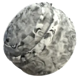 Realistic volumetric procedural smoke PBR material for 3D rendering in Blender, customizable in color, scale, and density.