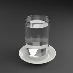 Glass Cup with Saucer