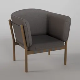 Dowel Lounge Armchair B116