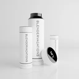 Pure white E commerce setup ( bottle )