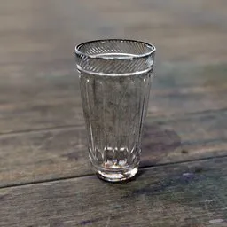 "Low poly Dirty Glass 3D model for Blender 3D. Highly detailed texture render with surface imperfections and roughness. Perfect for creating realistic drug-related scenes on wooden tables. "