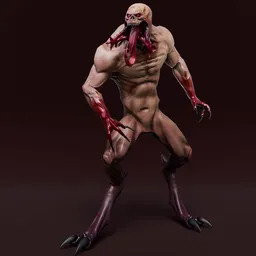 Creature Bloody - Rigged