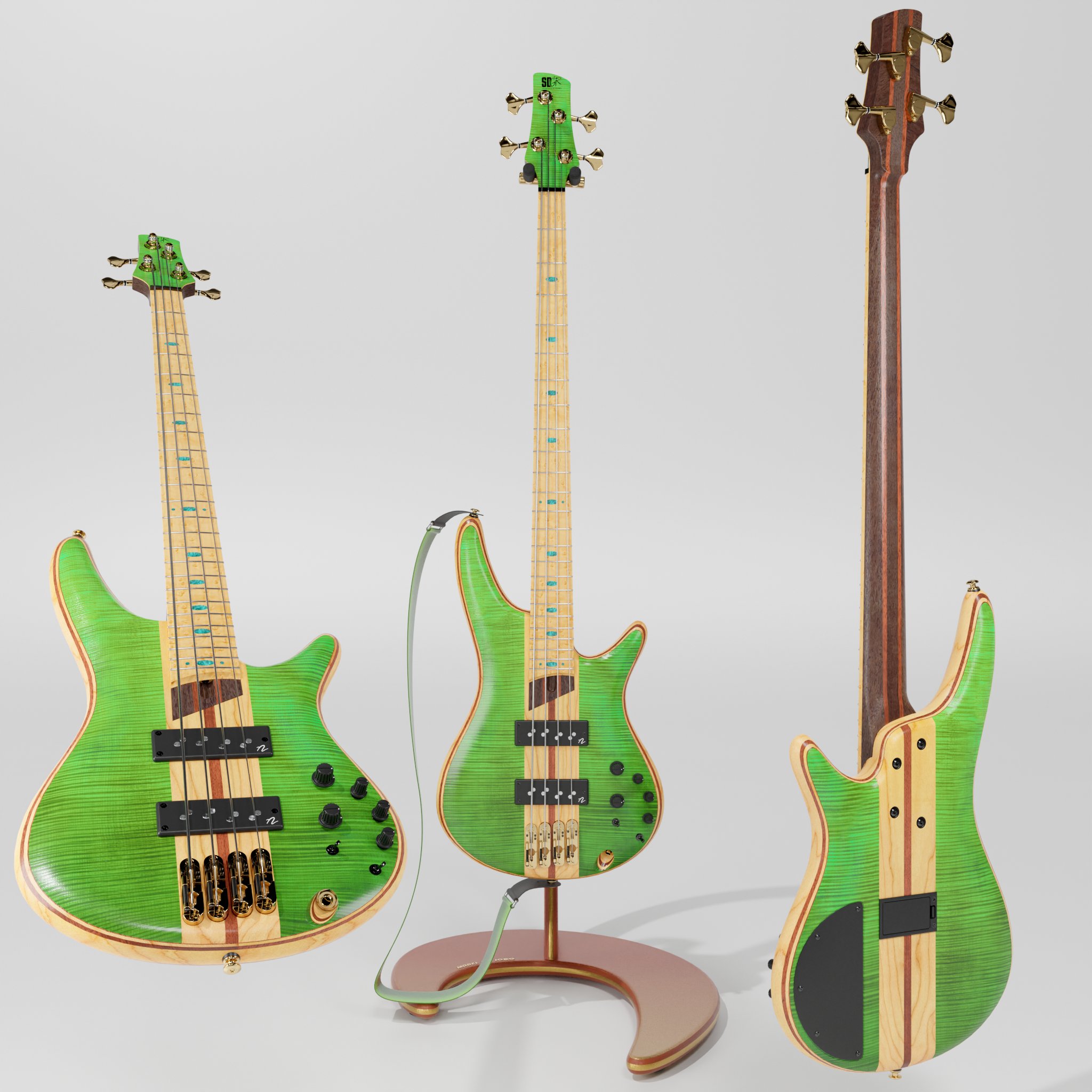 Ibanez SR4FMDX-EGLE Bass | FREE Musical Instruments models | Blendkit