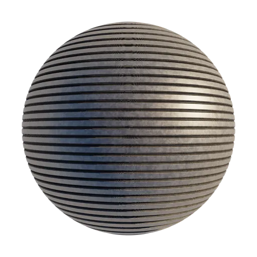 High-resolution procedural garage metal texture for 3D Blender PBR material rendering.