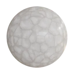 High-resolution flagstone Carrara marble texture for 3D rendering in Blender, compatible with PBR workflows.