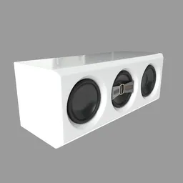HiFi Central Speaker White Composite