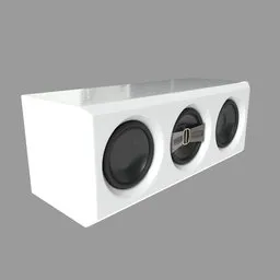 HiFi Central Speaker White Composite