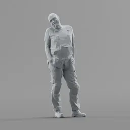 Lowpoly Construction Worker