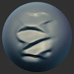 ER_Fabric Brush Double Curve Fold