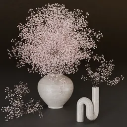 SJ-Minimal Bloom Gypsophila Arrangement